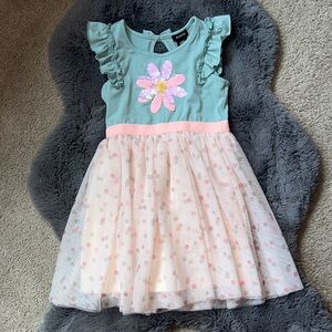 NWOT. Zunie mixed media dress.  Size 6.